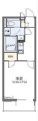 レオネクストアドバンス殿町(1K/4階)の間取り写真