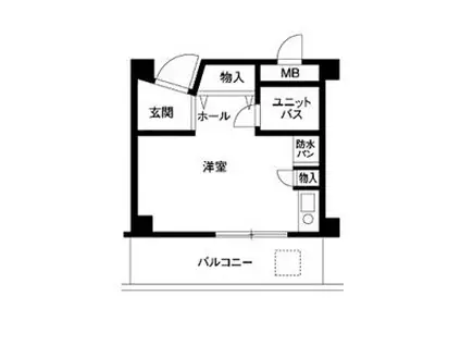 ロイヤルコート上池田(ワンルーム/3階)の間取り写真