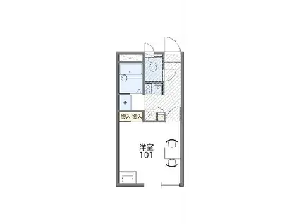 レオパレスアプリコット(1K/2階)の間取り写真