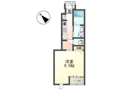 LUMIERE(1K/1階)の間取り写真