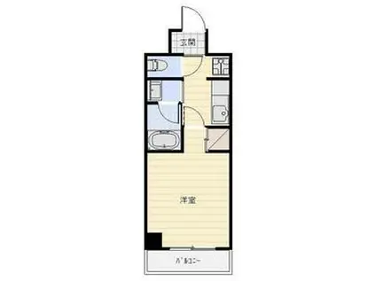 IS常盤(1K/2階)の間取り写真