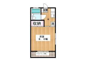 メゾン悠(1K/2階)の間取り写真