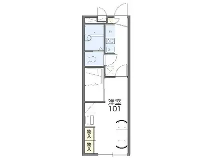 レオパレス彩卓(1K/2階)の間取り写真