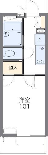 エスティメゾン神田(1K/2階)の間取り写真