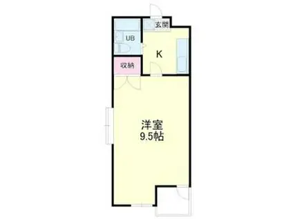 エピック佐鳴台(1K/1階)の間取り写真