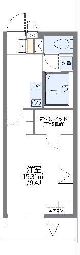 レオパレスジョセリーヌ(1K/3階)の間取り写真