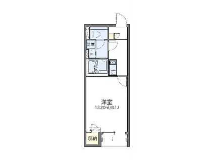 レオネクストエスベランサ(1K/2階)の間取り写真