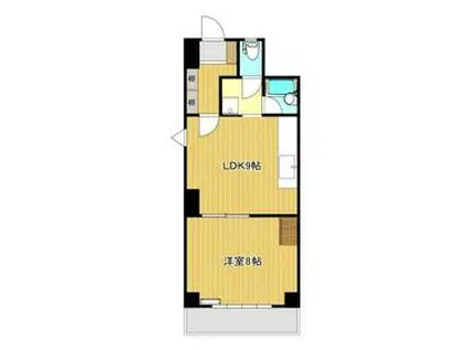 しきレジデンス真乃(1LDK/2階)の間取り写真