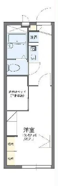 レオパレス東豊田I 2階階 間取り