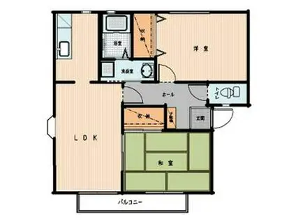 スマイルハイツ(2LDK/2階)の間取り写真