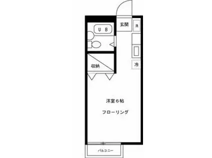 メゾン関前(1K/2階)の間取り写真