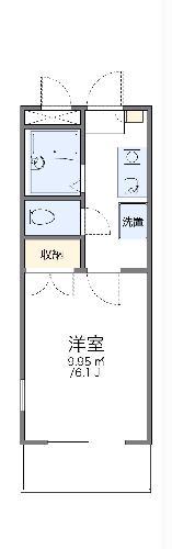 レオパレスフェーリアⅠ(1K/2階)の間取り写真