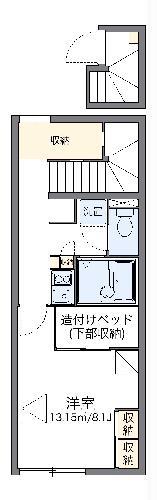 レオパレス太陽(1K/2階)の間取り写真