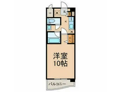 ラナ・パラッツォ(1K/1階)の間取り写真