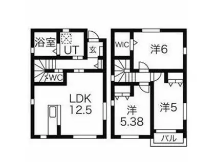 東北本線 小山駅 徒歩28分 2階建 築11年(3LDK)の間取り写真
