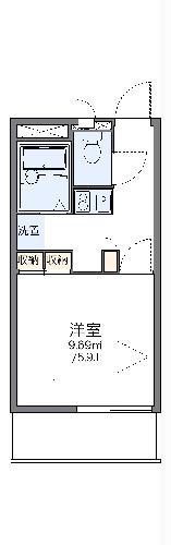 レオパレスタウンディ(1K/2階)の間取り写真