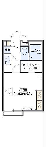 レオパレスラ ベッラ カーサ(1K/2階)の間取り写真