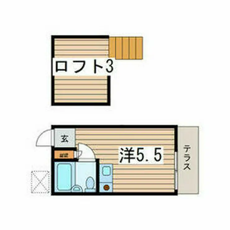 ハイムキャロット 1階階 間取り