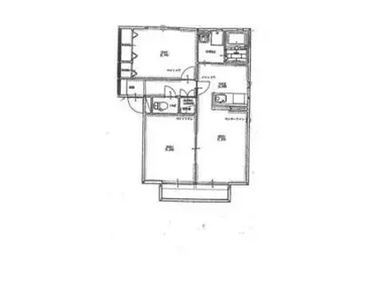 ブライトコートA(2LDK/2階)の間取り写真