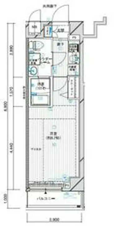 メインステージ二子多摩川 4階階 間取り