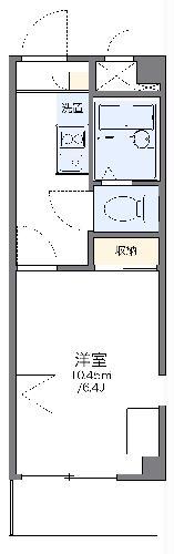 レオパレスエタージュ(1K/4階)の間取り写真