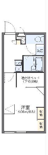 レオパレスエーデルハイム(1K/1階)の間取り写真