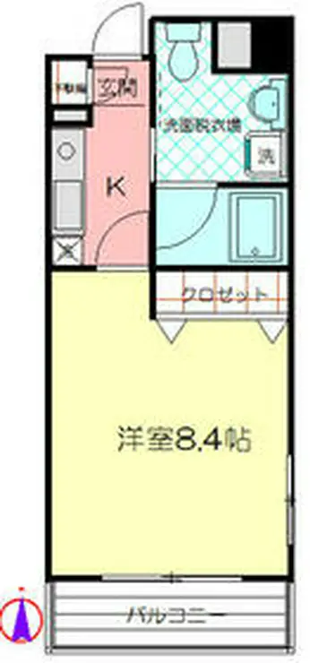 ウイステリア溝の口 4階階 間取り