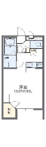 レオパレスルミエール(1K/2階)の間取り写真