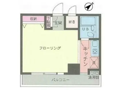 SS反町ビル・グラントコート反町(ワンルーム/3階)の間取り写真