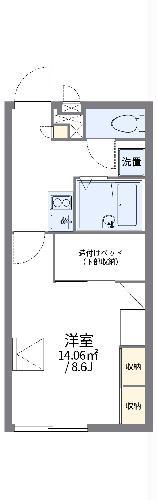 レオパレスベーチェル(1K/2階)の間取り写真