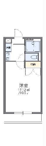 レオパレスSUNTRAP(1K/2階)の間取り写真