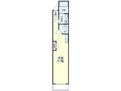 シャルム・エル・シェイク本通(ワンルーム/1階)の間取り写真