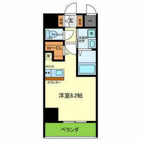 ONLYONE川西中央2(ワンルーム/2階)の間取り写真