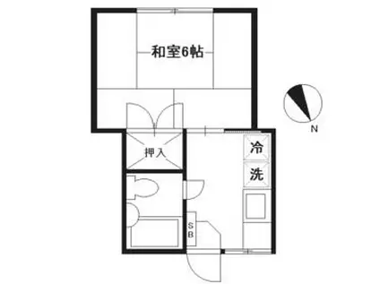 メゾン美杉(1K/1階)の間取り写真