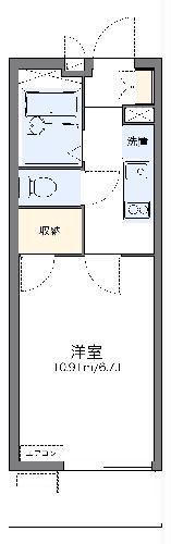 レオパレスしろがね(1K/3階)の間取り写真