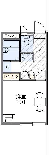 レオパレスVITA(1K/1階)の間取り写真