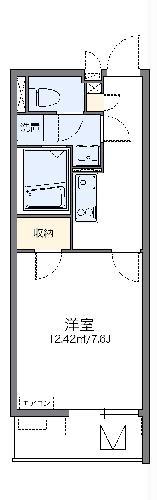 レオネクストアドバンス殿町(1K/4階)の間取り写真