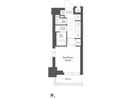 SS.FLAT北品川(1K/5階)の間取り写真