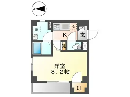 PIA NAKANO(1K/1階)の間取り写真