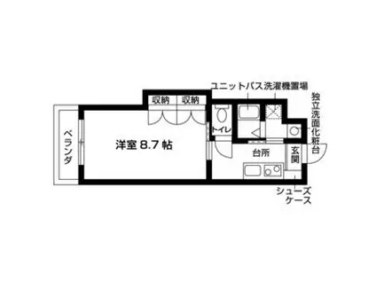 サンシャイン本山(1K/3階)の間取り写真