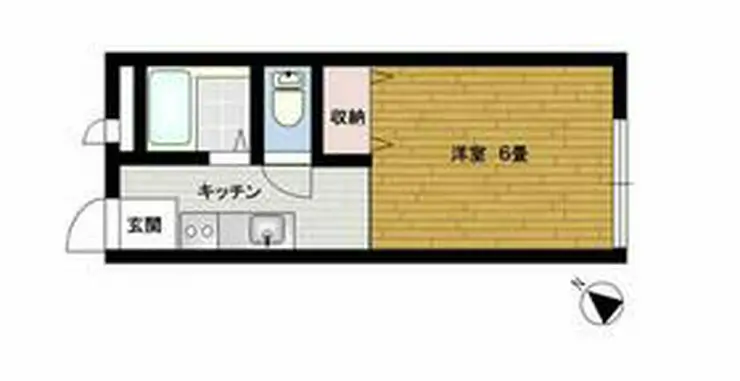 コーポ山吹 1階階 間取り