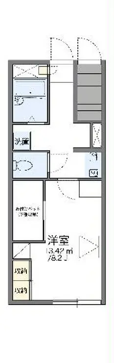 レオパレスウェアハウス 1階階 間取り