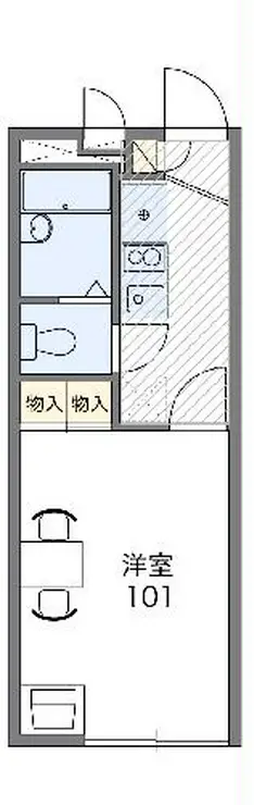 レオパレスカッチャン 2階階 間取り