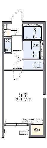 レオネクストラメール(1K/2階)の間取り写真