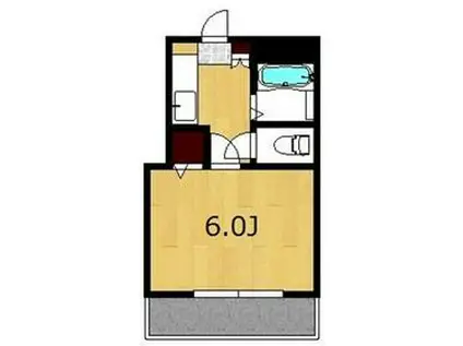 ウエストヴァリー綱島(1K/3階)の間取り写真