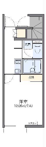 レオネクストエール(1K/1階)の間取り写真