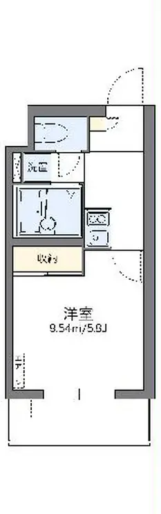 レオパレスオゥル 1階階 間取り