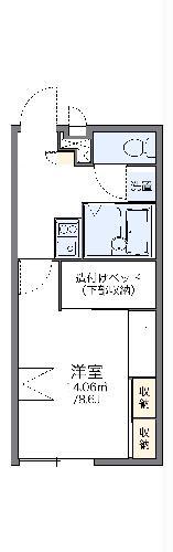 レオパレスイーストヒル(1K/2階)の間取り写真