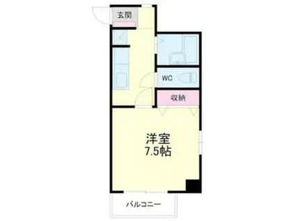 田代PART10(1K/3階)の間取り写真