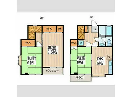 ステラ小峰Ａ(3DK)の間取り写真